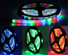 Лента светодиодная Цветная 5 метров (300 SMD 5050 RGB пульт белая осн) 12v