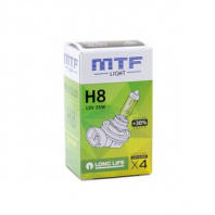 Галогенная лампа автомобильная MTF light 12V H8 35W LONG LIFE