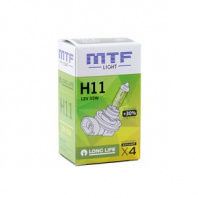 Галогенная лампа автомобильная MTF light 12V H11 55W LONG LIFE